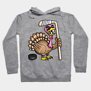 Funny Hockey Turkey Hoodie